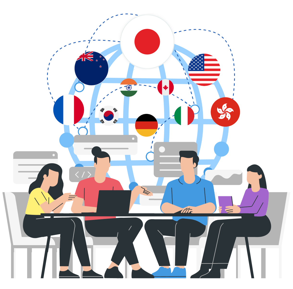 A global marketing agency in Osaka, Japan, with a domestic and international team